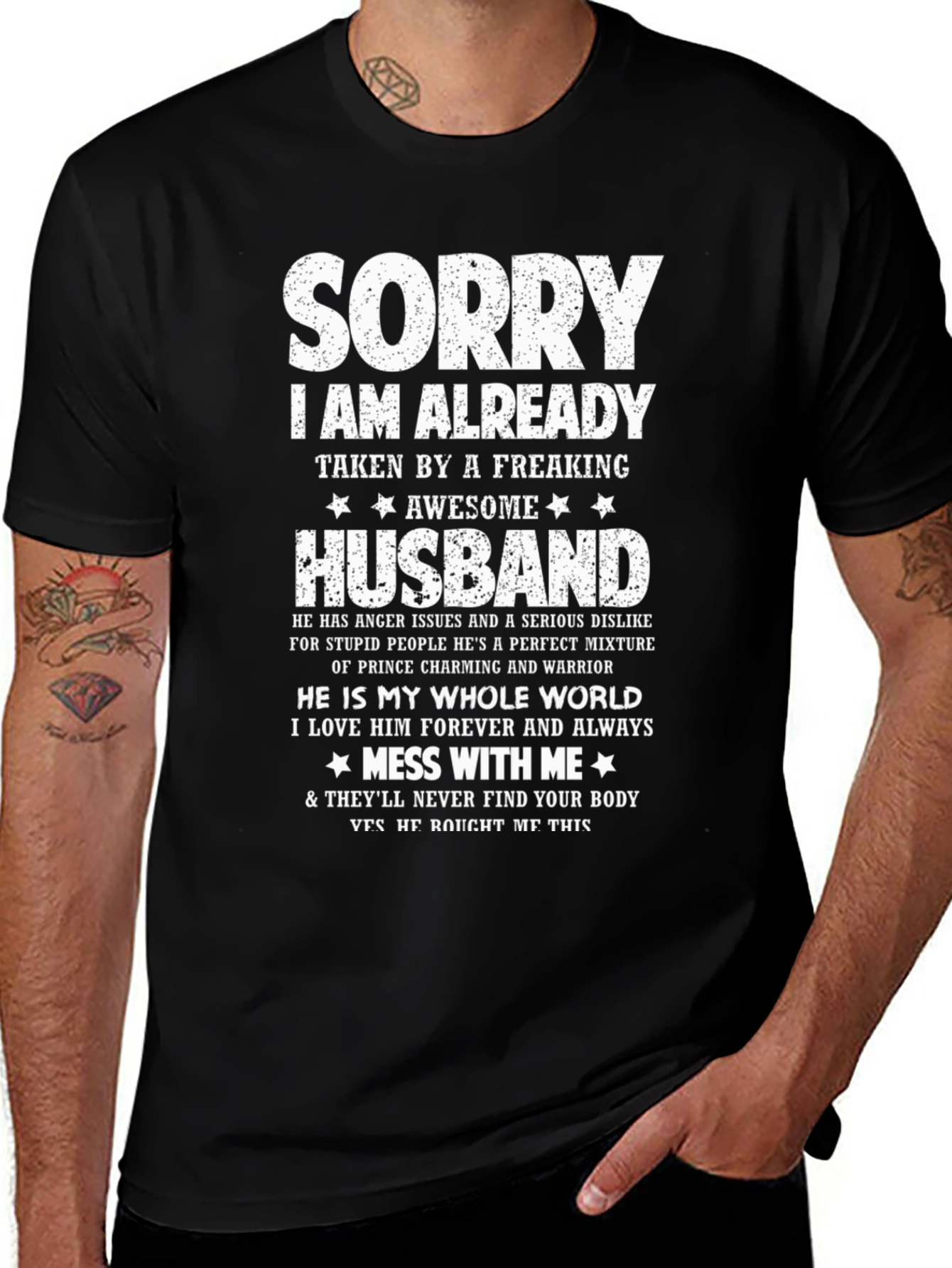 Sorry Im Taken Husband Graphic Tee