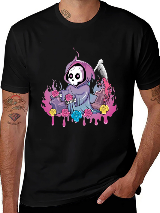 Grim Reaper Roses Graphic Tee