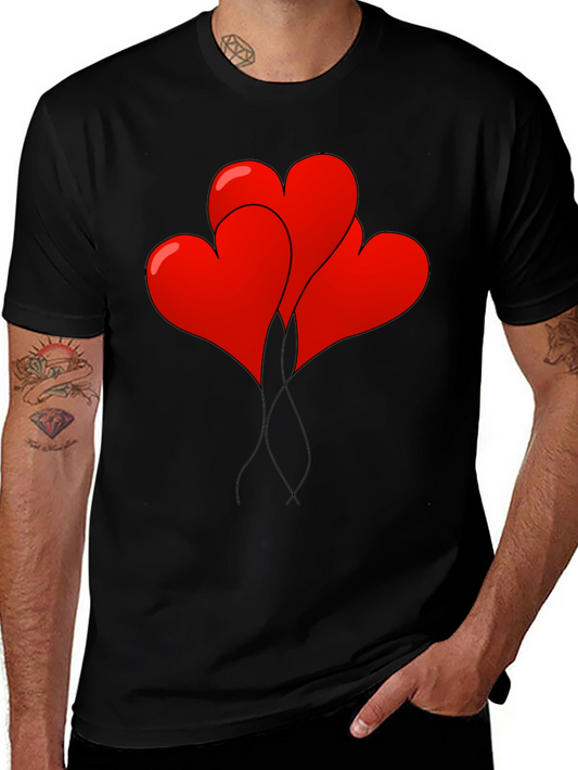 Heart Balloons Graphic Tee - Love is in the Air