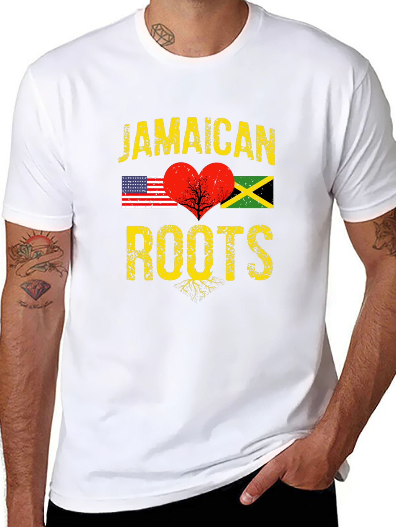 Jamaican Roots T-Shirt Black
