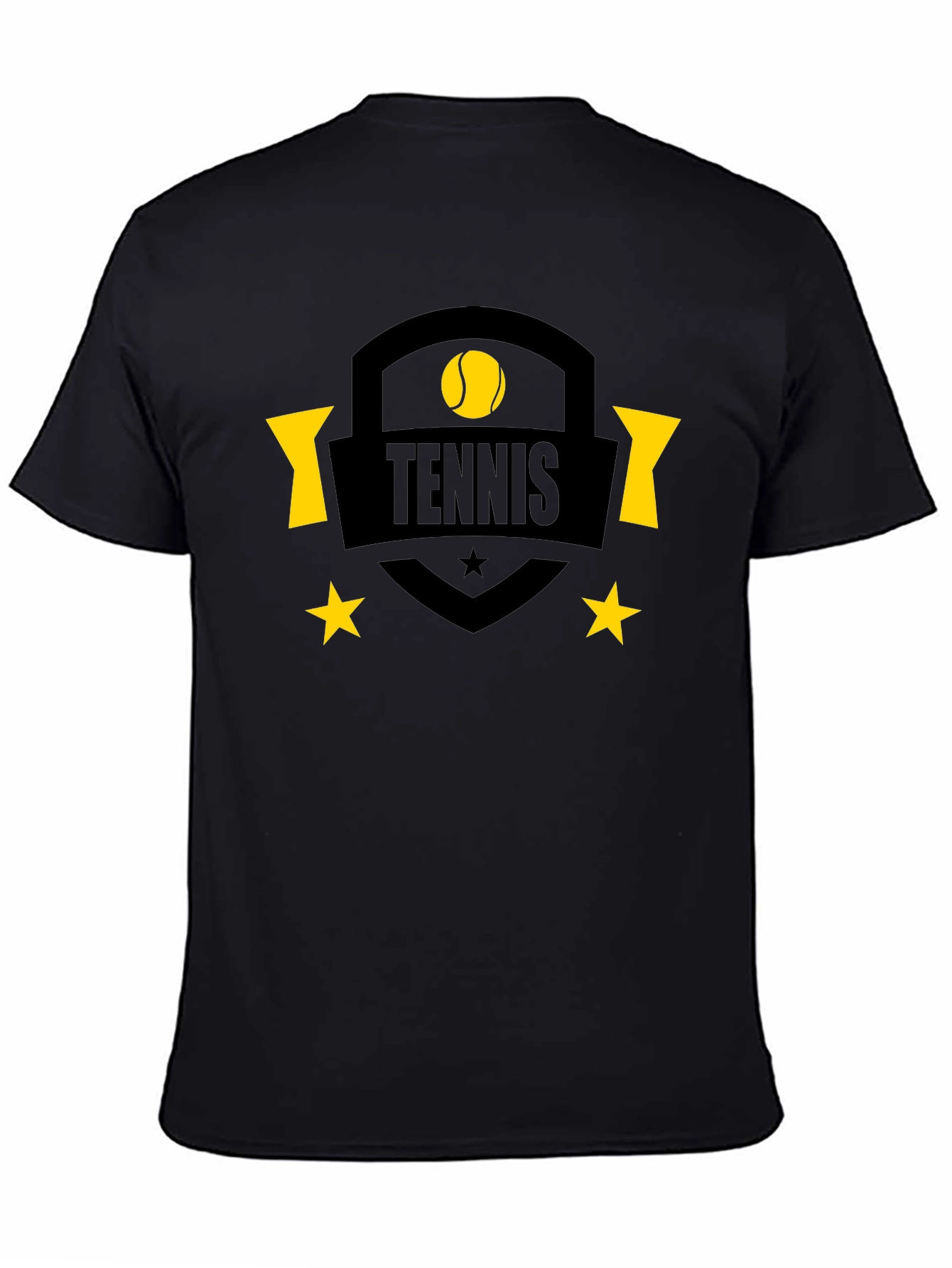 Tennis Graphic Black T-Shirt