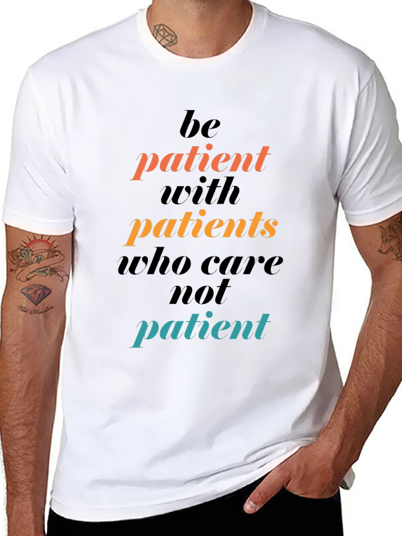 Be Patient Graphic Tee - Motivational T-Shirt
