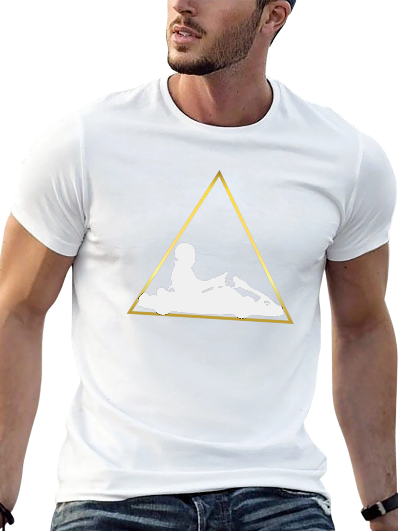 Karting Graphic Tee - Black Cotton T-Shirt