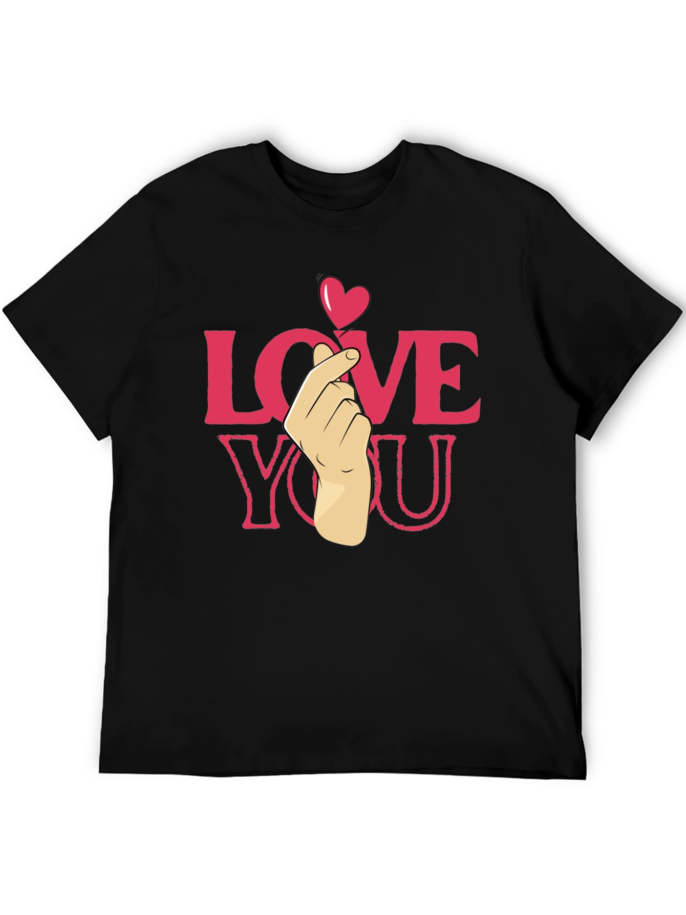 Love You Heart Finger T-Shirt - Cute & Trendy
