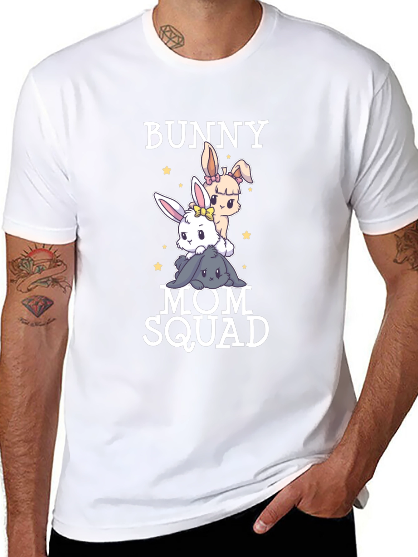 Bunny Mom Squad T-Shirt - Cute Easter Tee