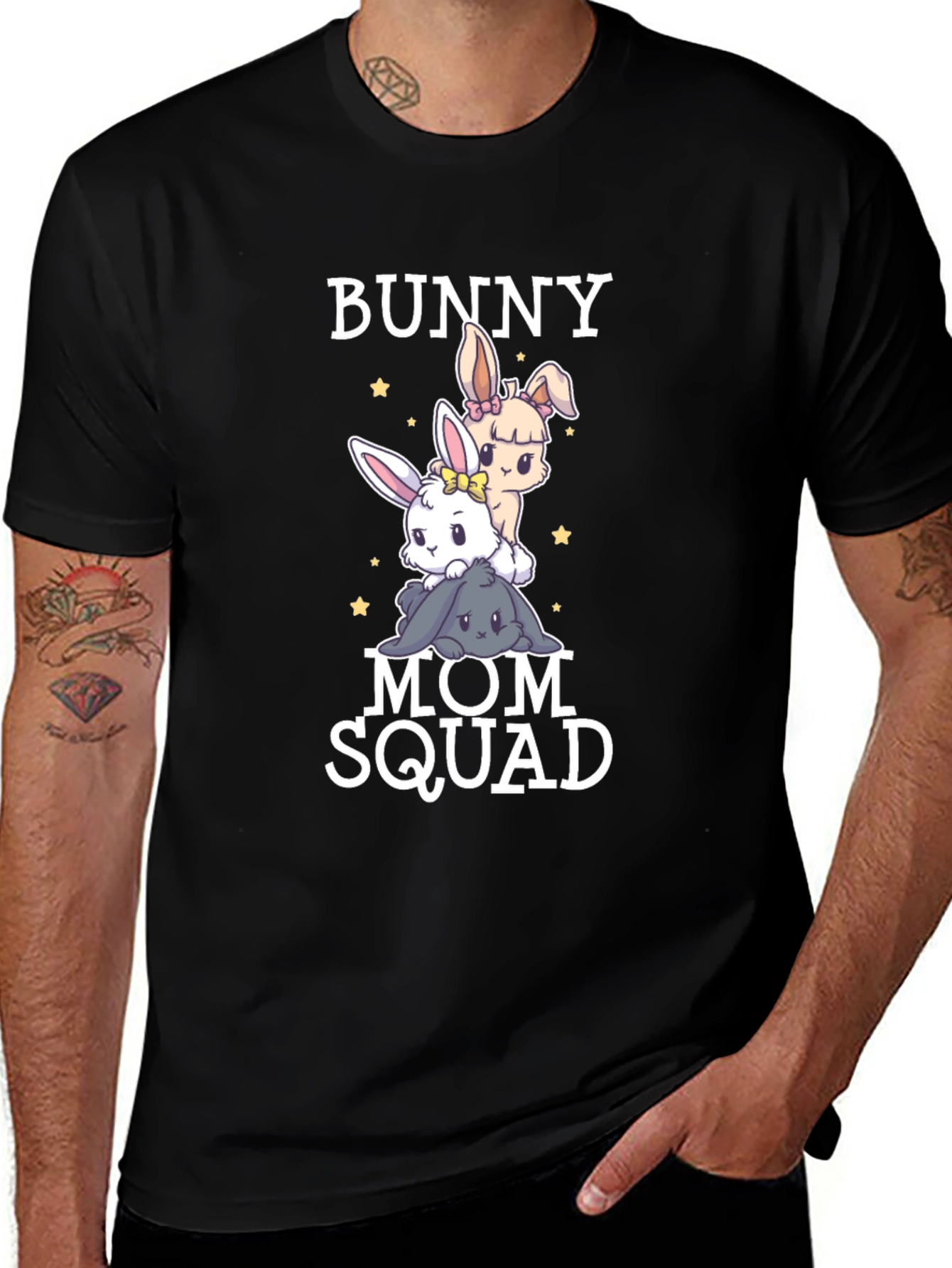 Bunny Mom Squad T-Shirt - Cute Easter Tee