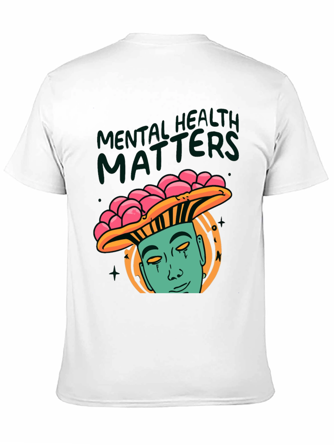 Mental Health Matters Graphic Tee - Mushroom Man Design