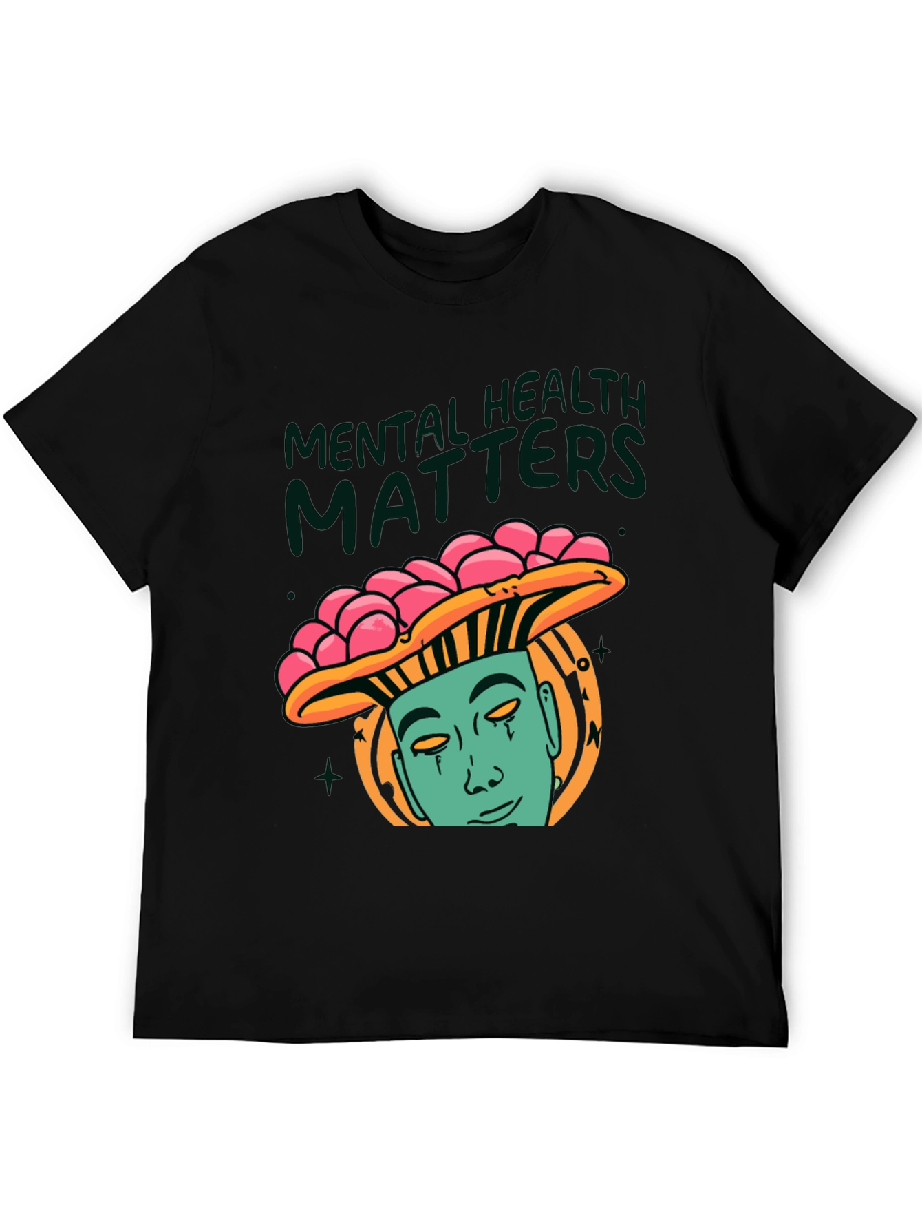 Mental Health Matters Graphic Tee - Mushroom Man Design