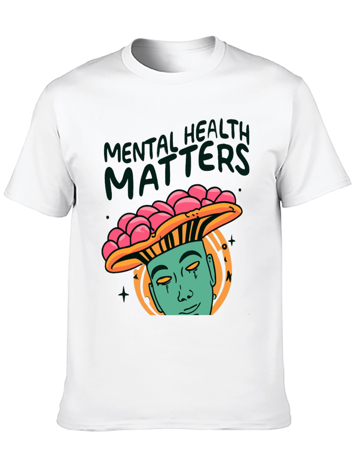 Mental Health Matters Graphic Tee - Mushroom Man Design