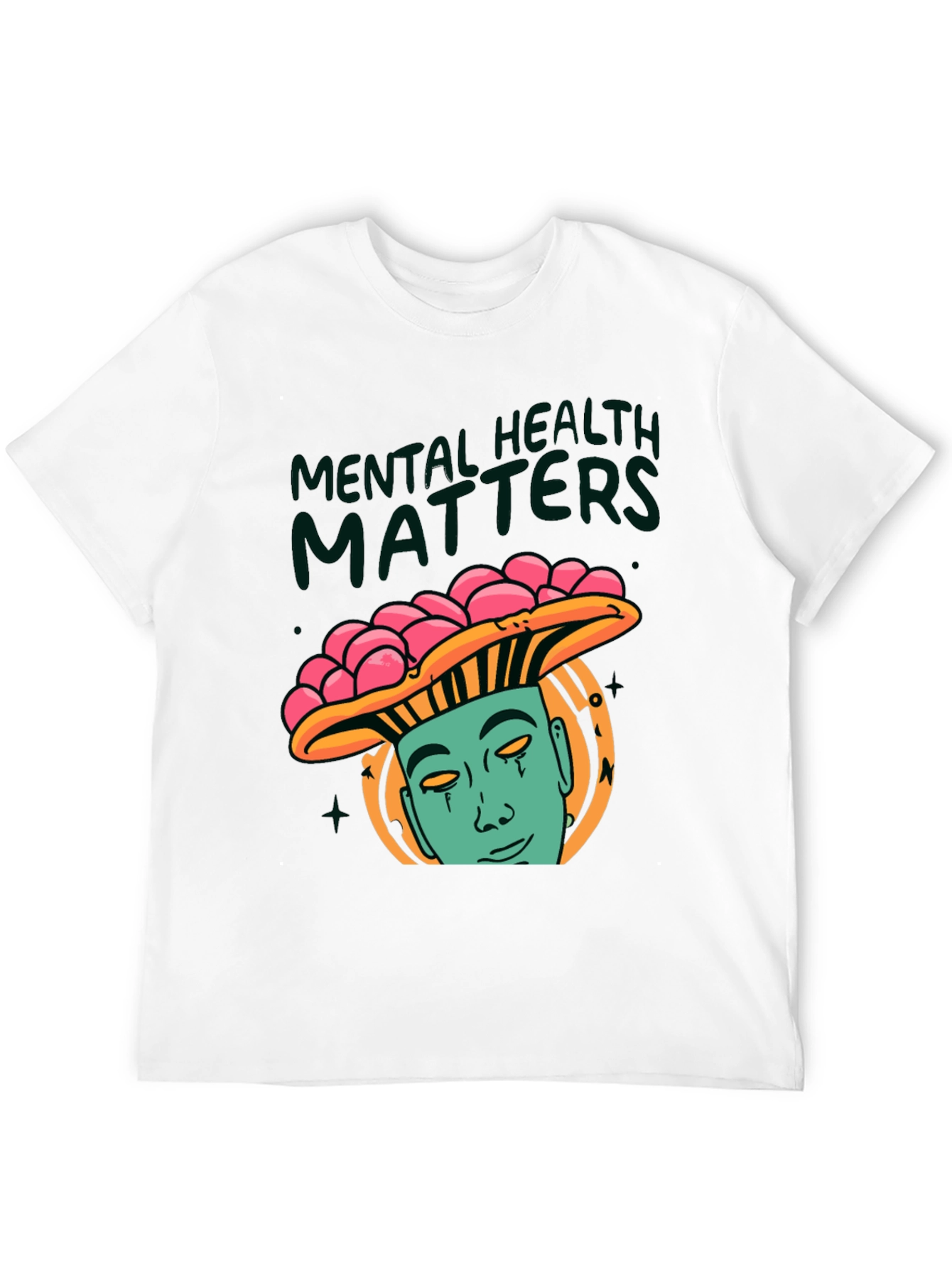 Mental Health Matters Graphic Tee - Mushroom Man Design