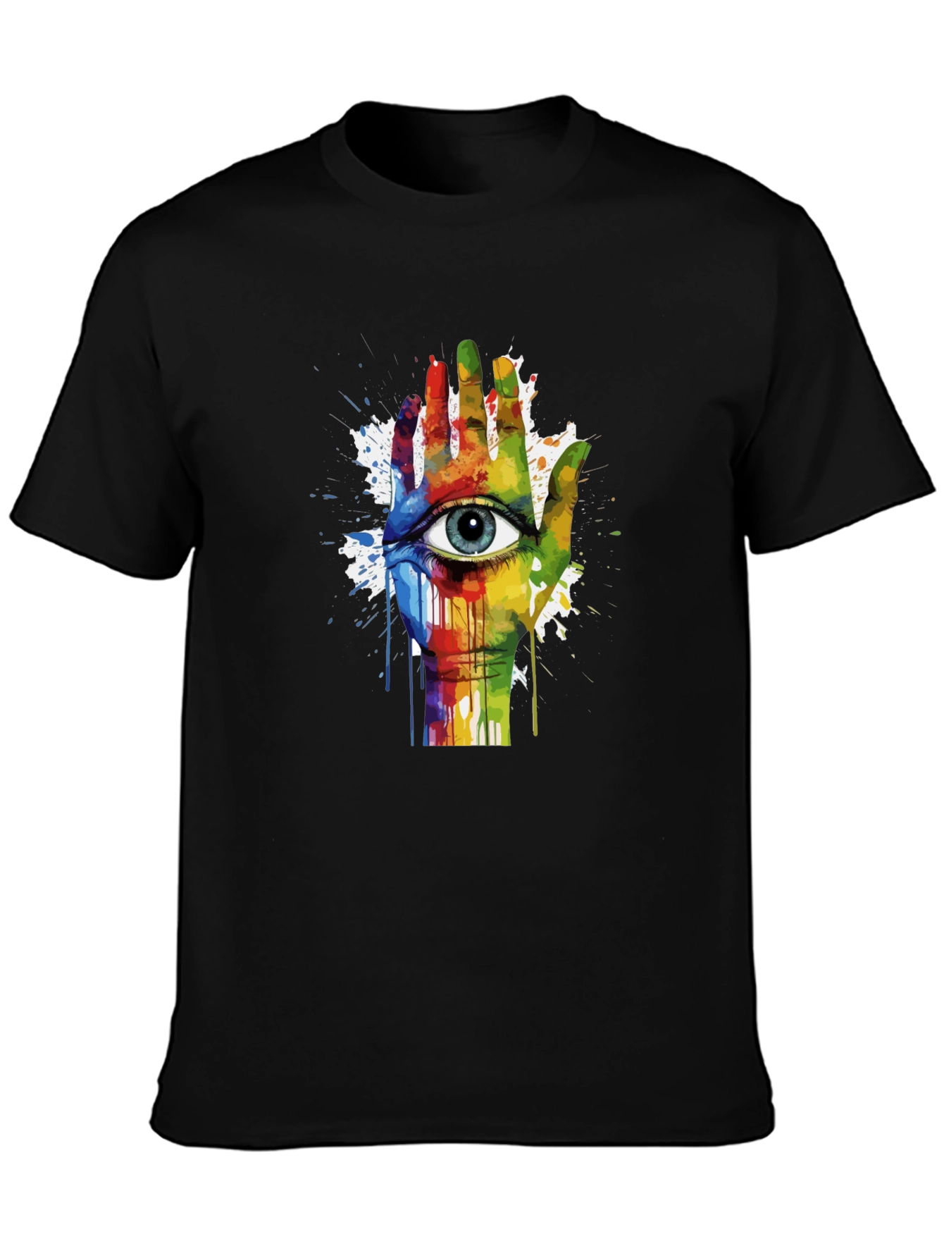 Eye Hand Rainbow Graphic Tee