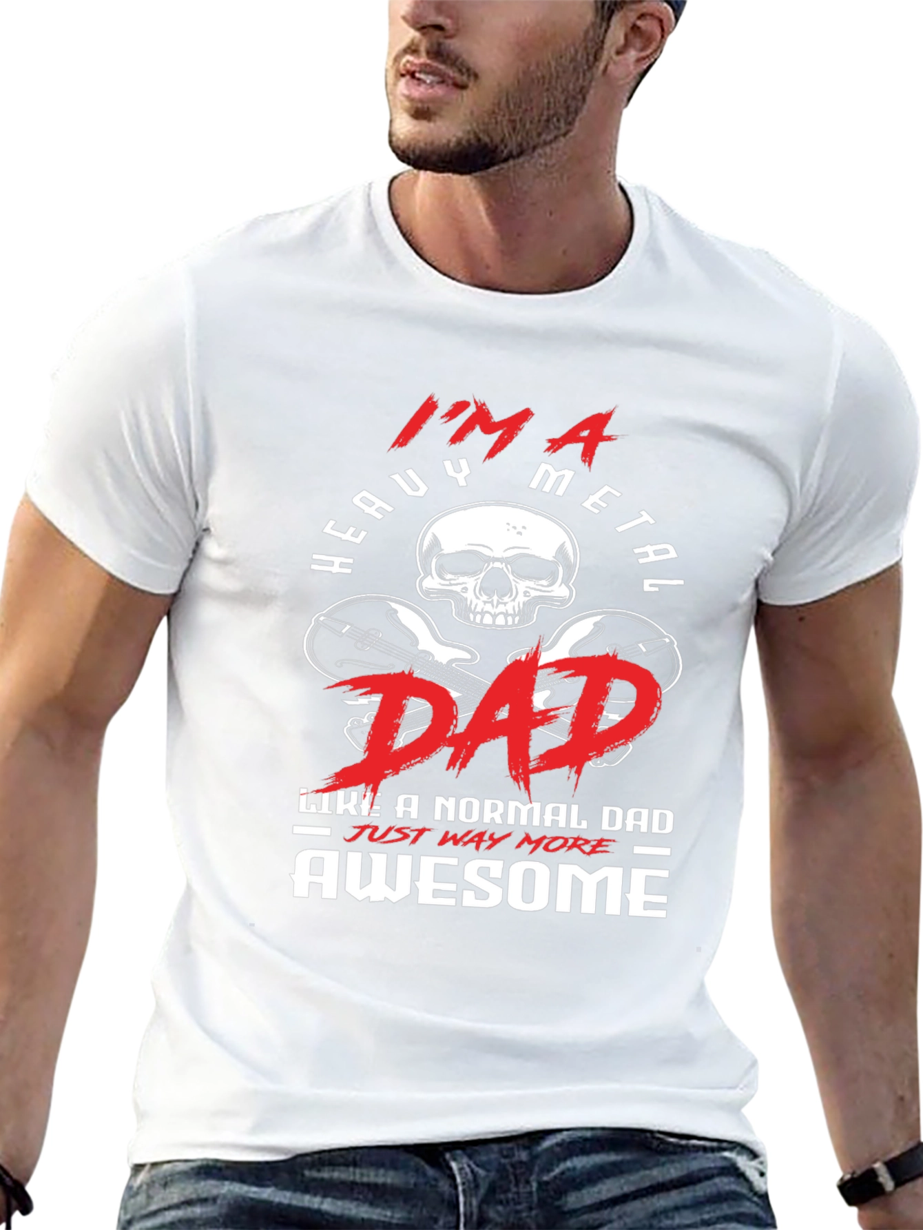 Heavy Metal Dad T-Shirt - Awesome Graphic Tee