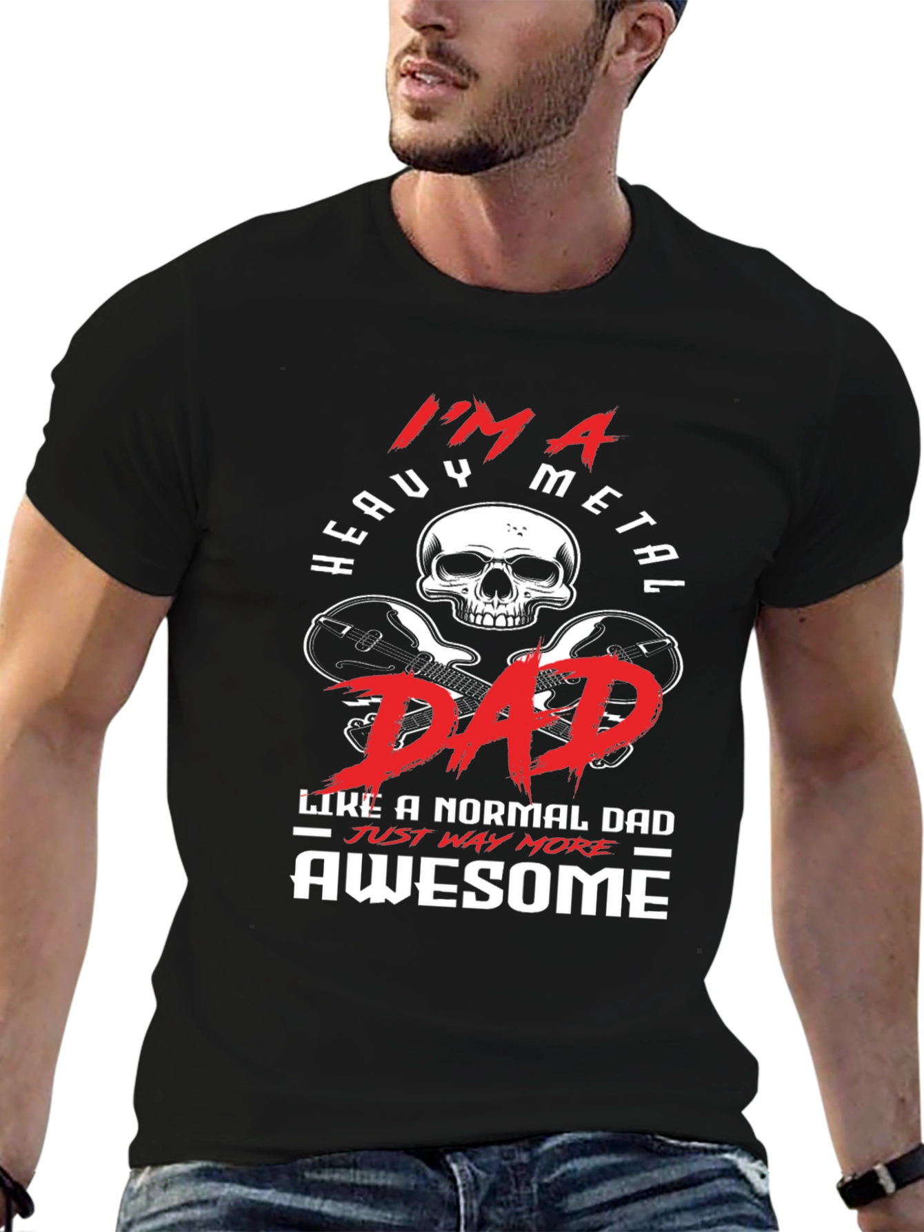 Heavy Metal Dad T-Shirt - Awesome Graphic Tee