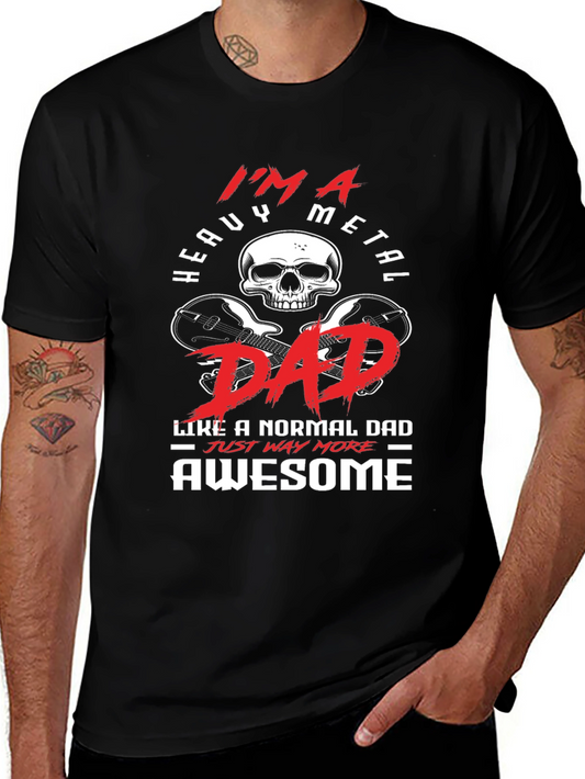 Heavy Metal Dad T-Shirt - Awesome Graphic Tee