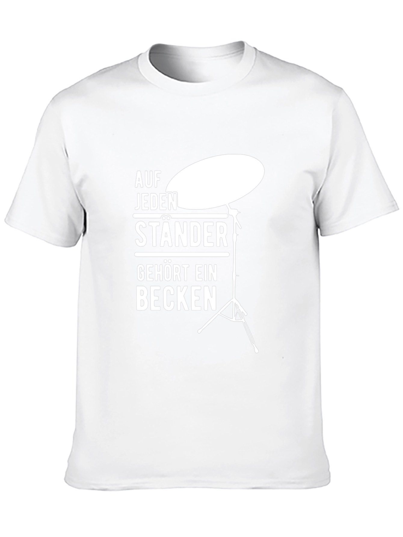 Drummer T-Shirt: Auf Jeden Staender Gehoert Ein Becken