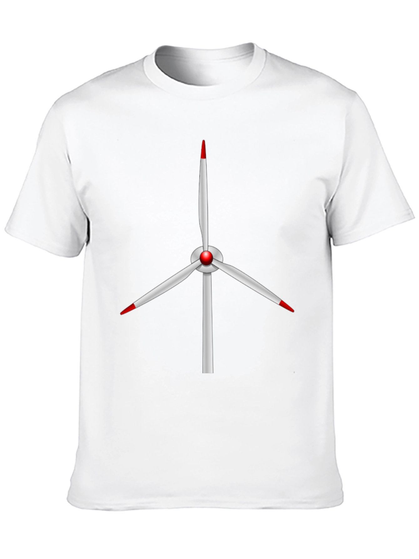 Wind Turbine Graphic Tee - Sustainable Energy Shirt