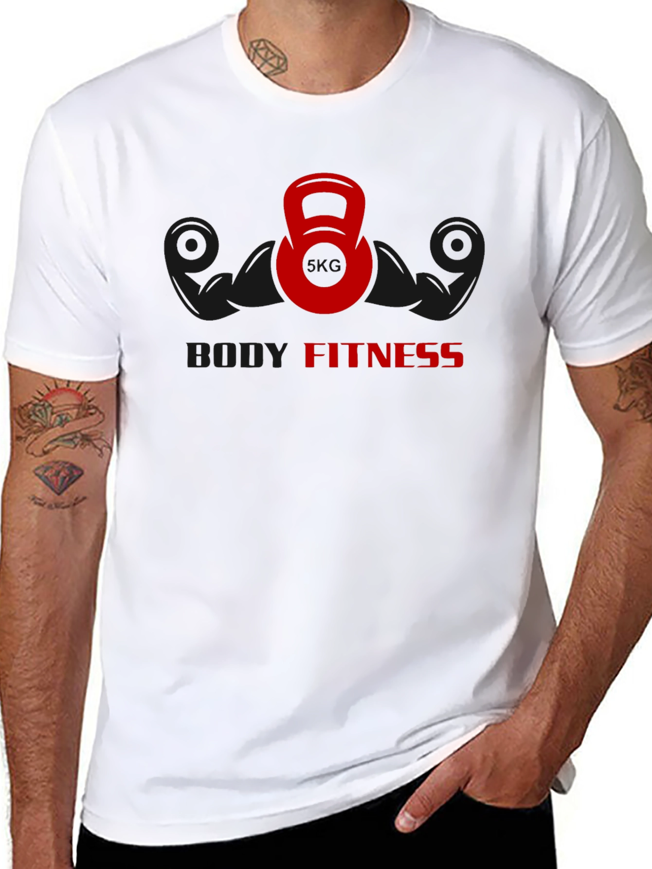 Body Fitness Graphic T-Shirt