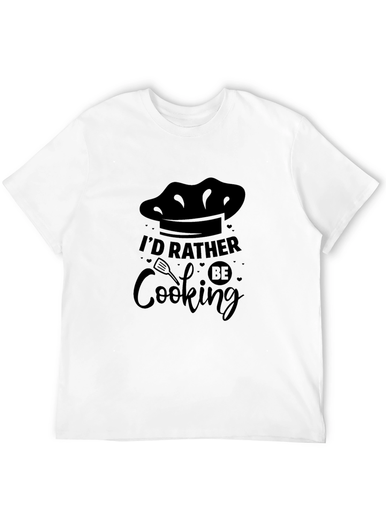 Id Rather Be Cooking Graphic Tee - Black