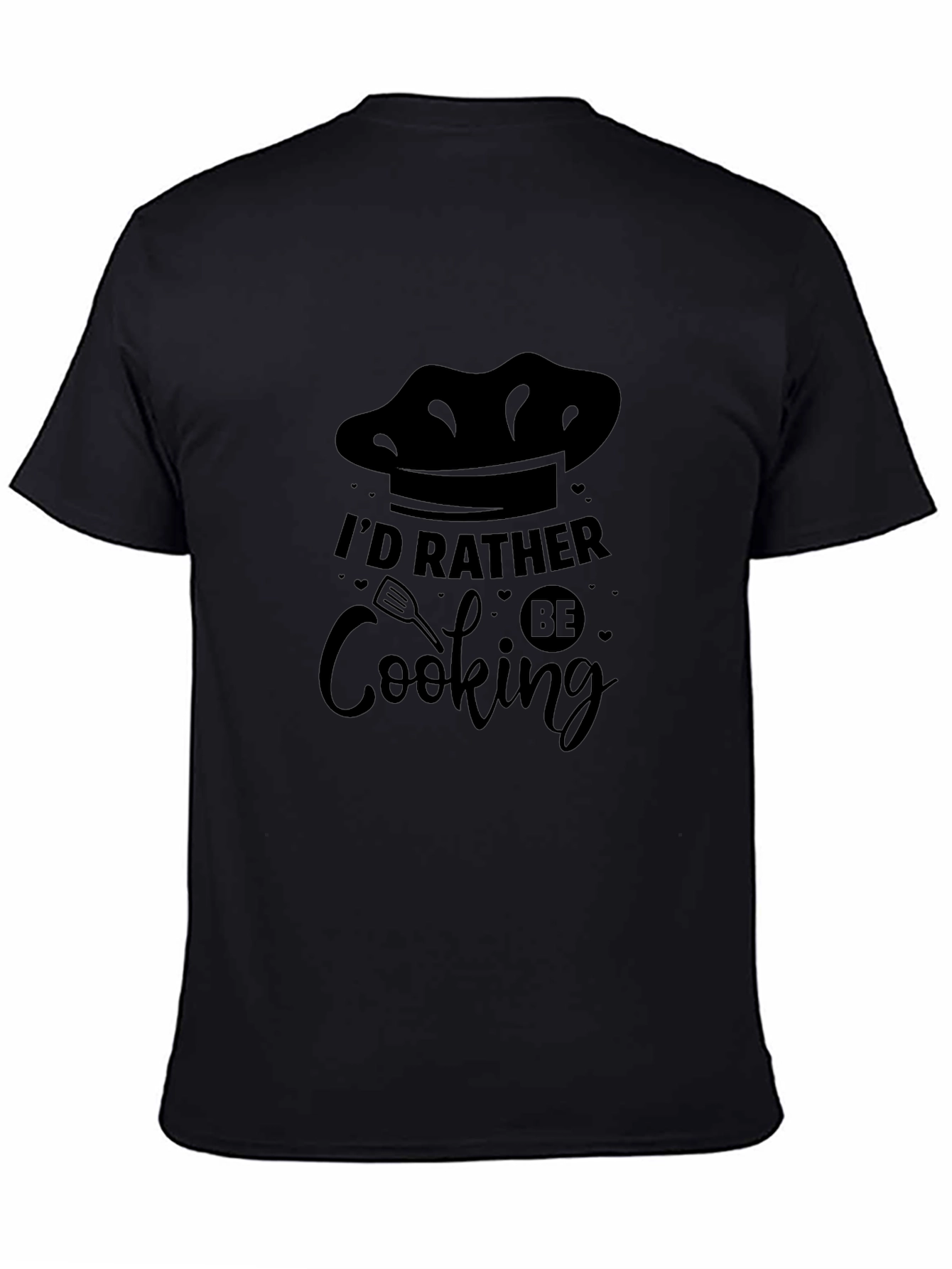 Id Rather Be Cooking Graphic Tee - Black