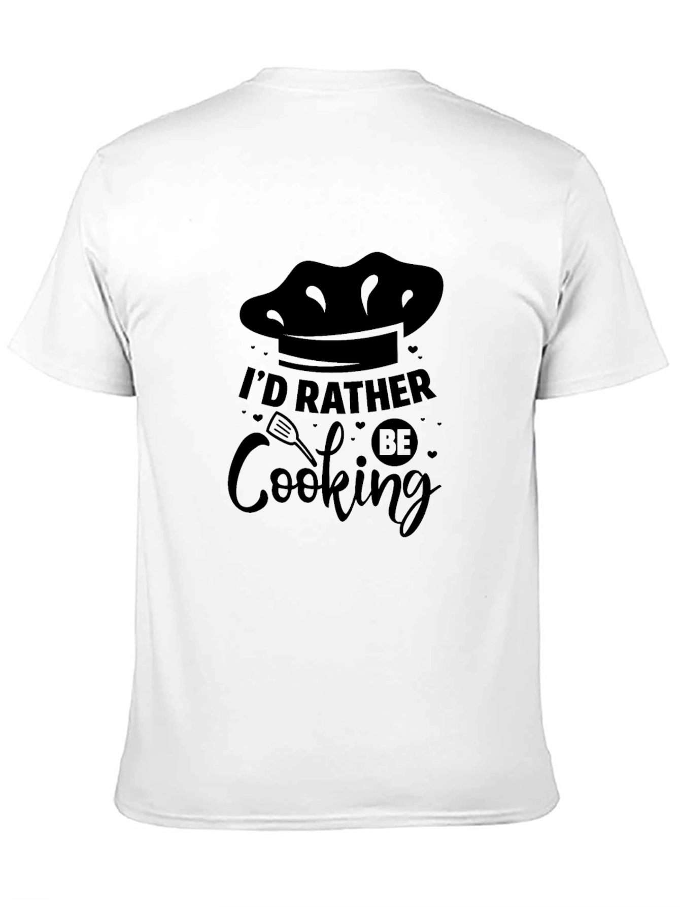 Id Rather Be Cooking Graphic Tee - Black