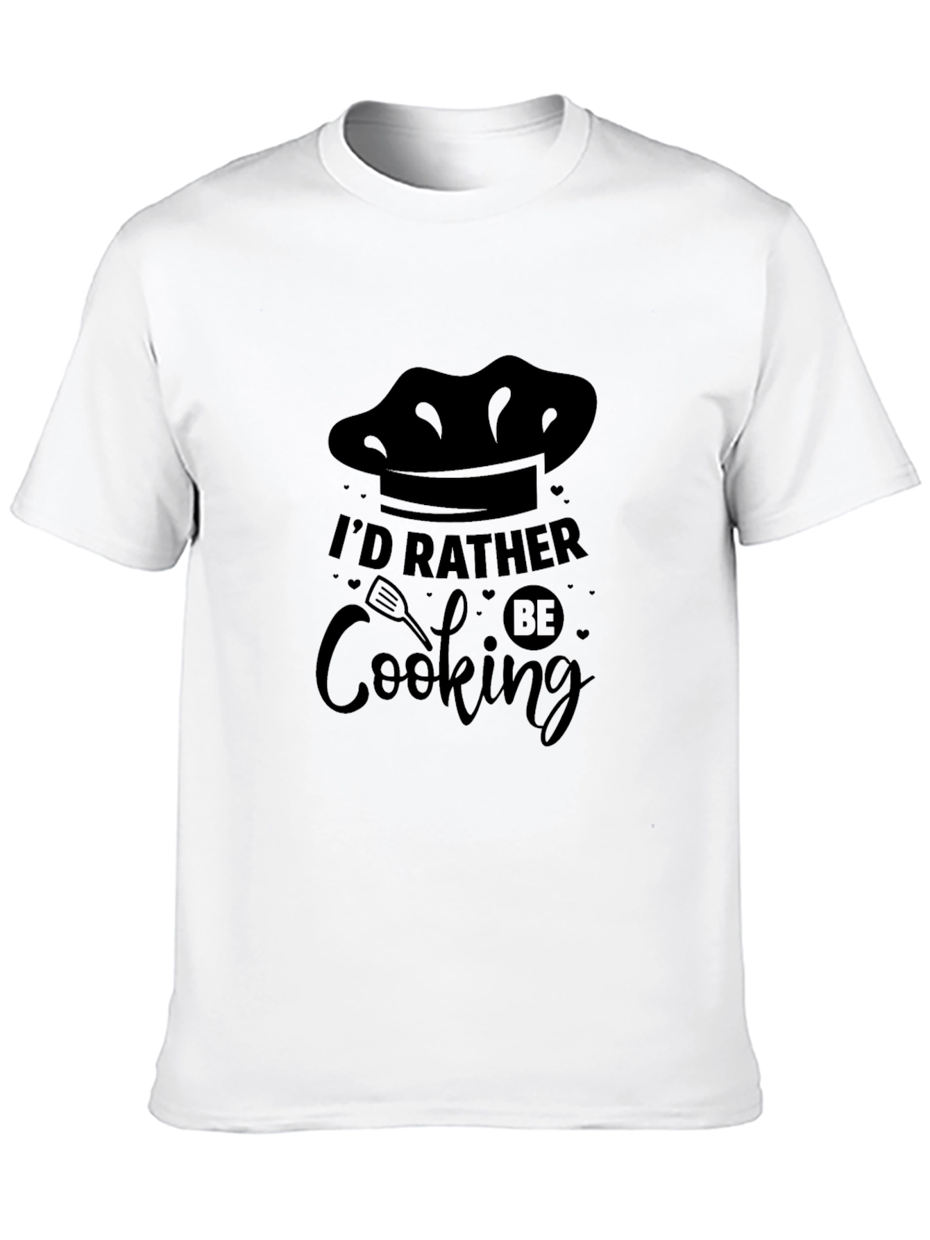 Id Rather Be Cooking Graphic Tee - Black
