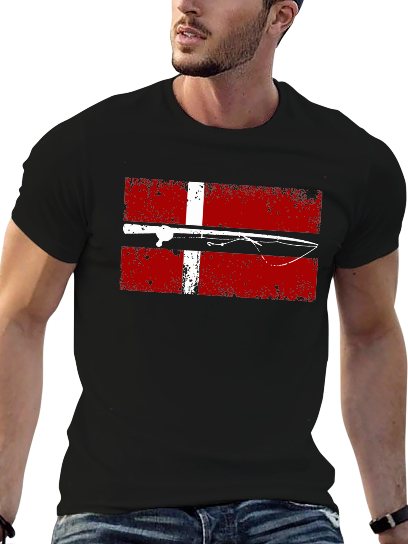 Denmark Fishing Flag T-Shirt