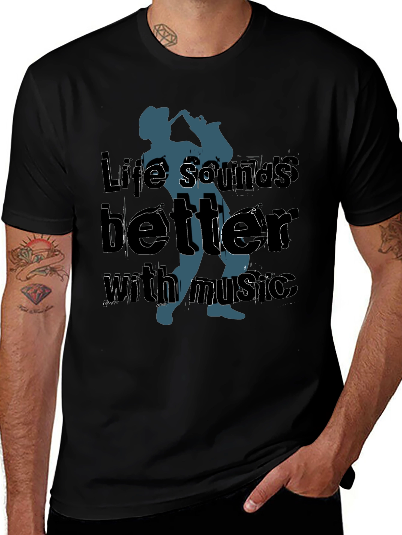 Life Sounds Better Music T-Shirt