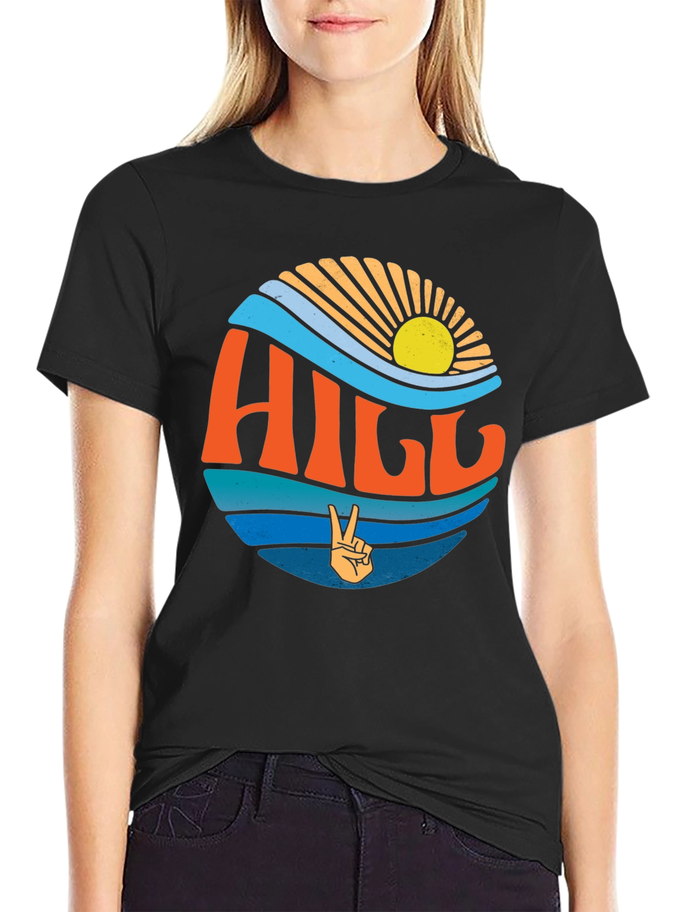 Retro Hill Graphic T-Shirt - Coastal Vibe!