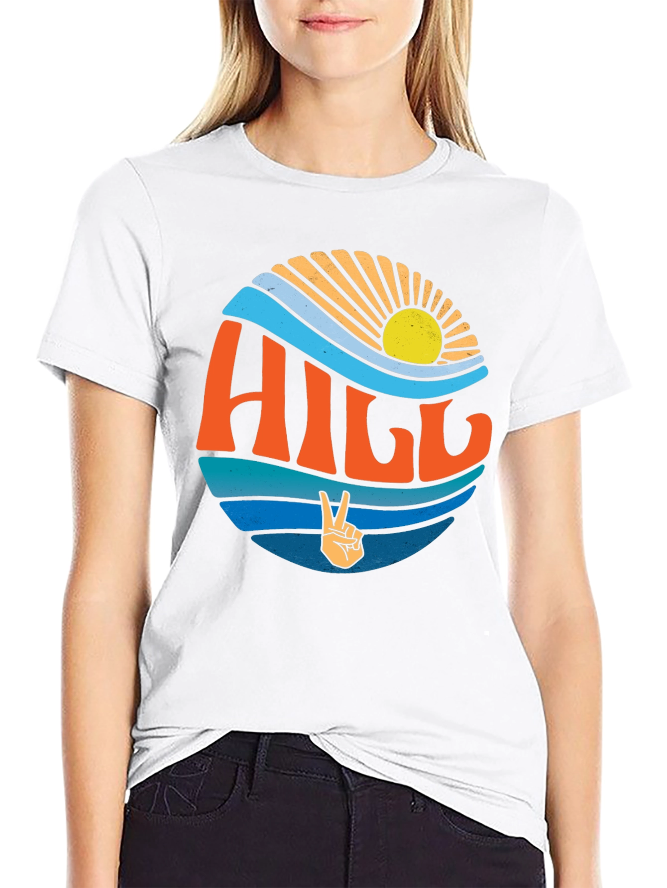 Retro Hill Graphic T-Shirt - Coastal Vibe!
