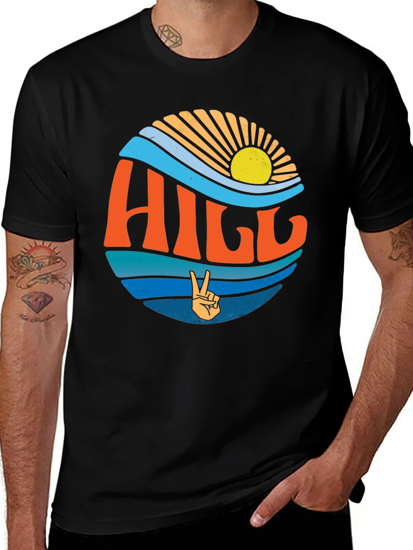 Retro Hill Graphic T-Shirt - Coastal Vibe!