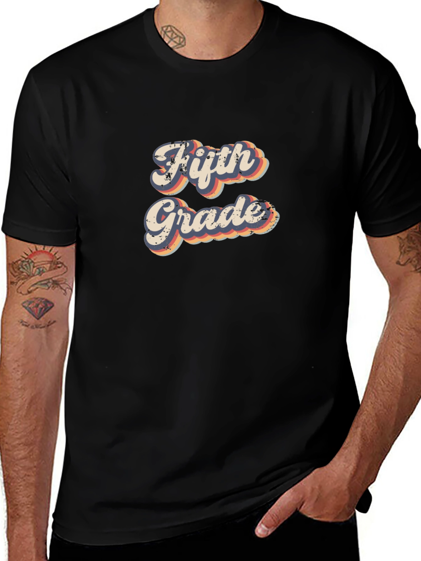 Retro Fifth Grade T-Shirt - Back to School