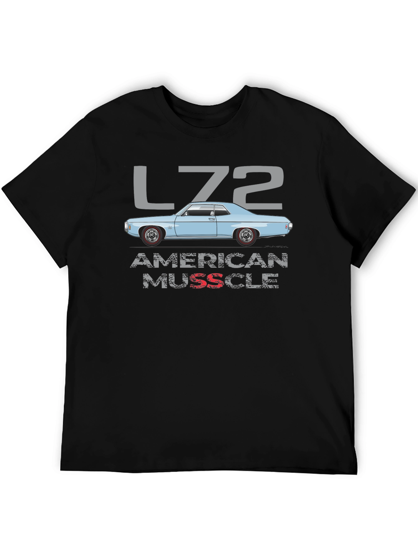 L72 American Muscle Car Graphic T-Shirt