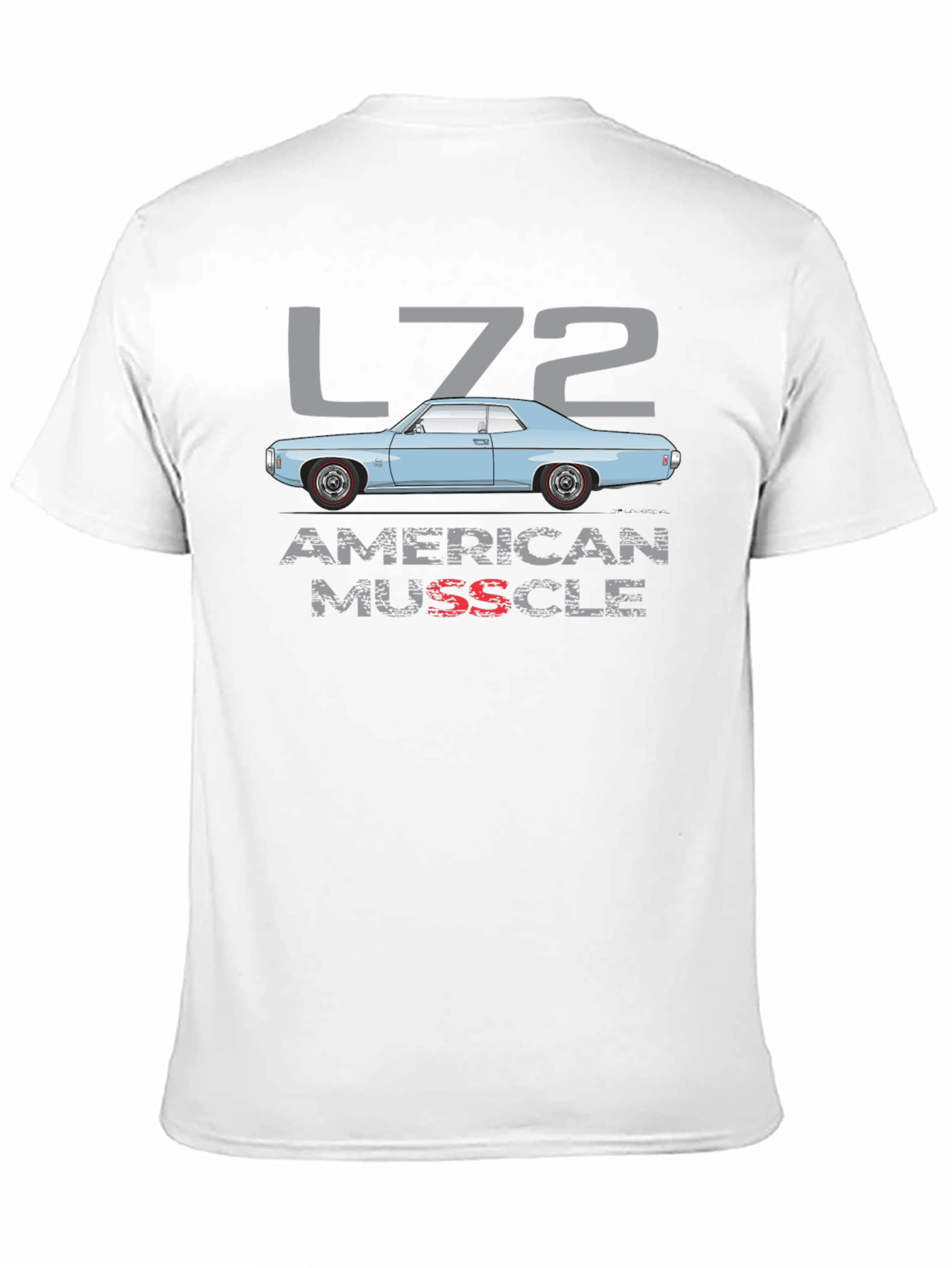 L72 American Muscle Car Graphic T-Shirt