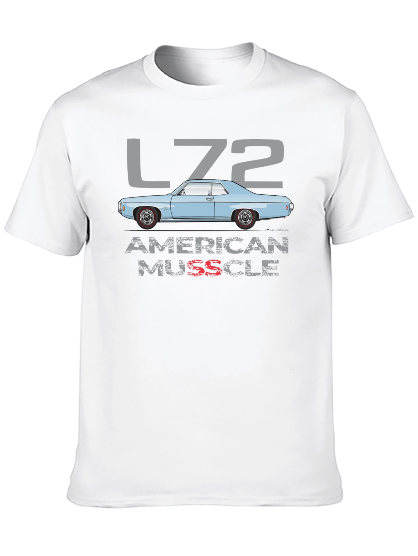 L72 American Muscle Car Graphic T-Shirt