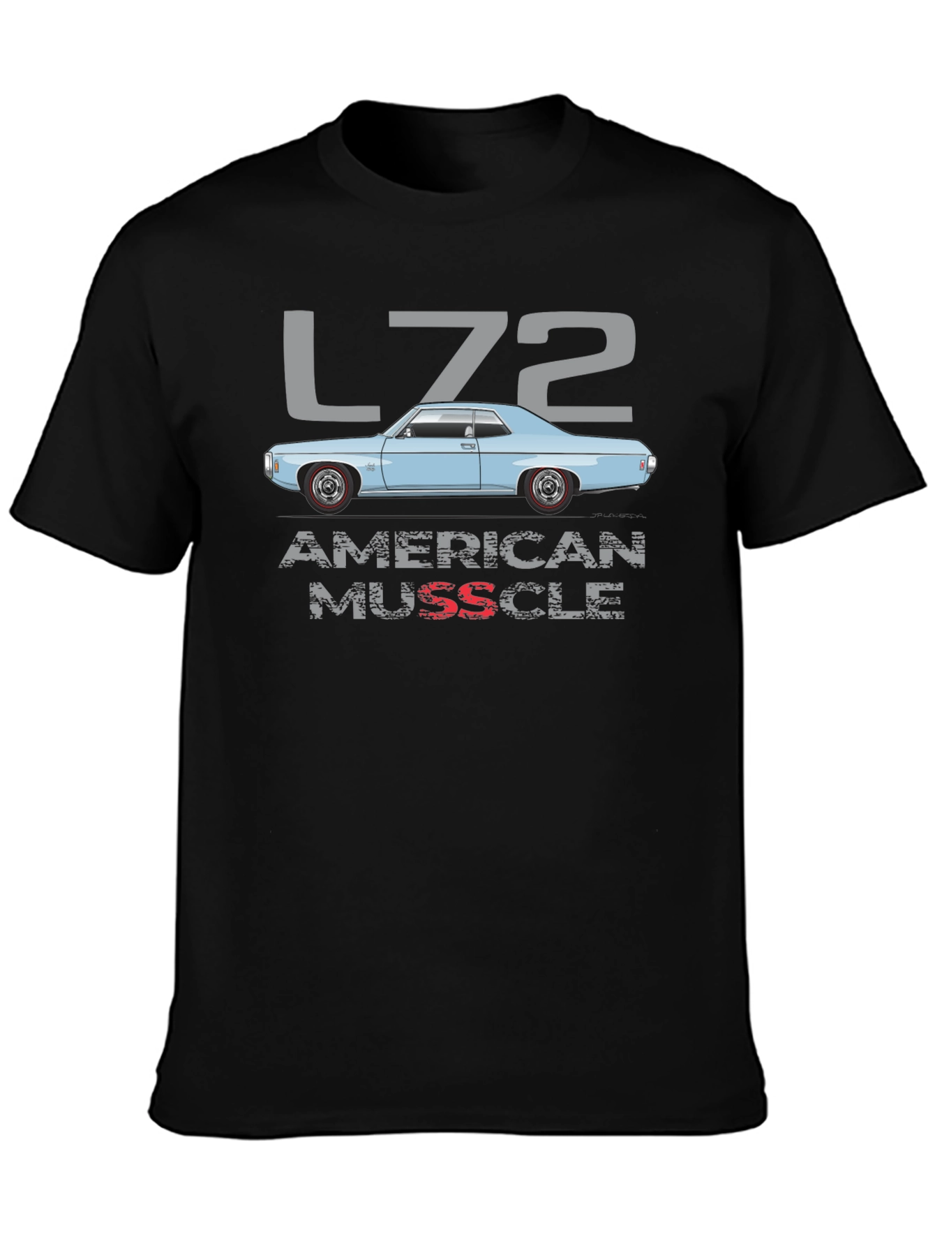 L72 American Muscle Car Graphic T-Shirt