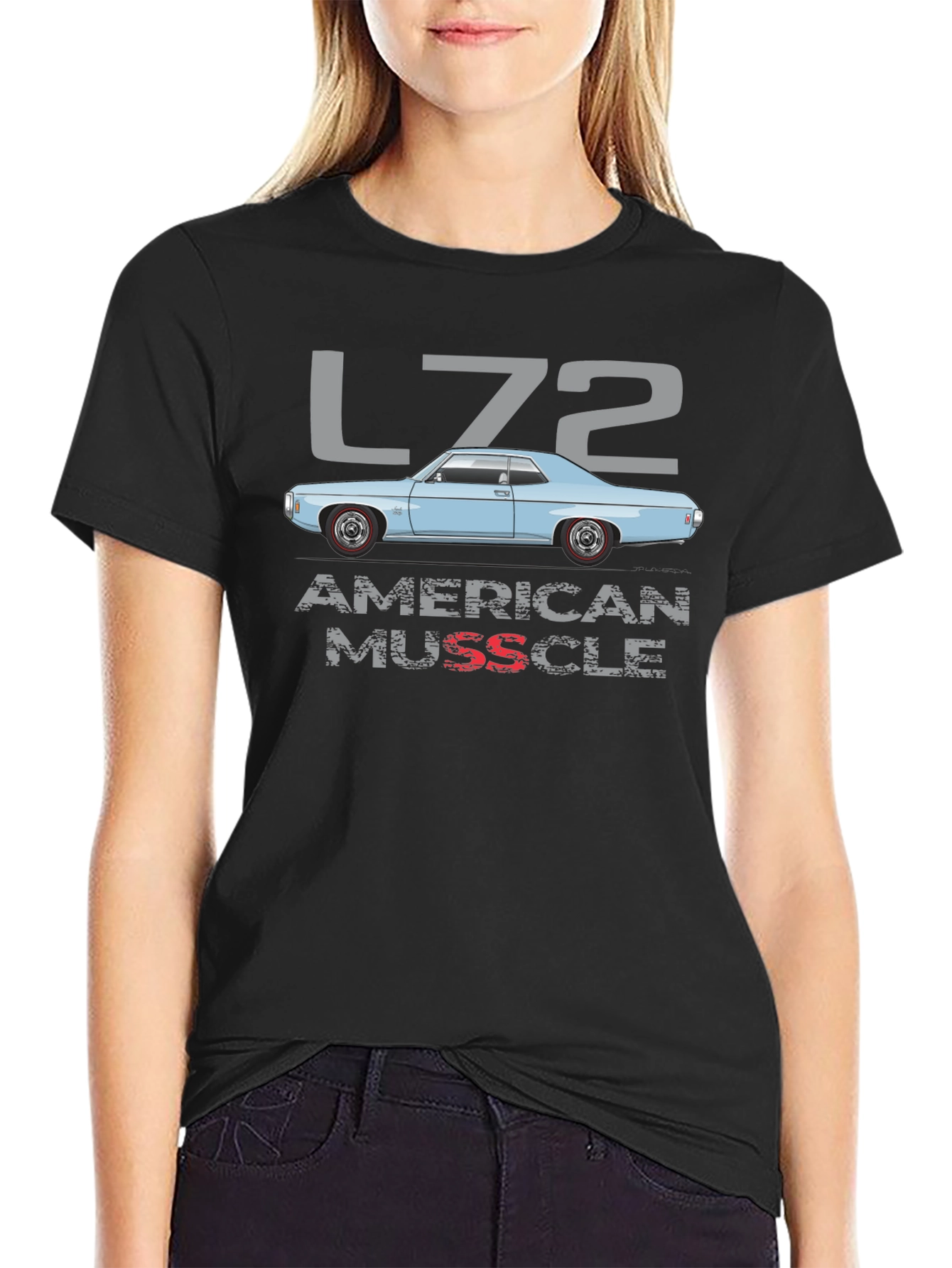 L72 American Muscle Car Graphic T-Shirt