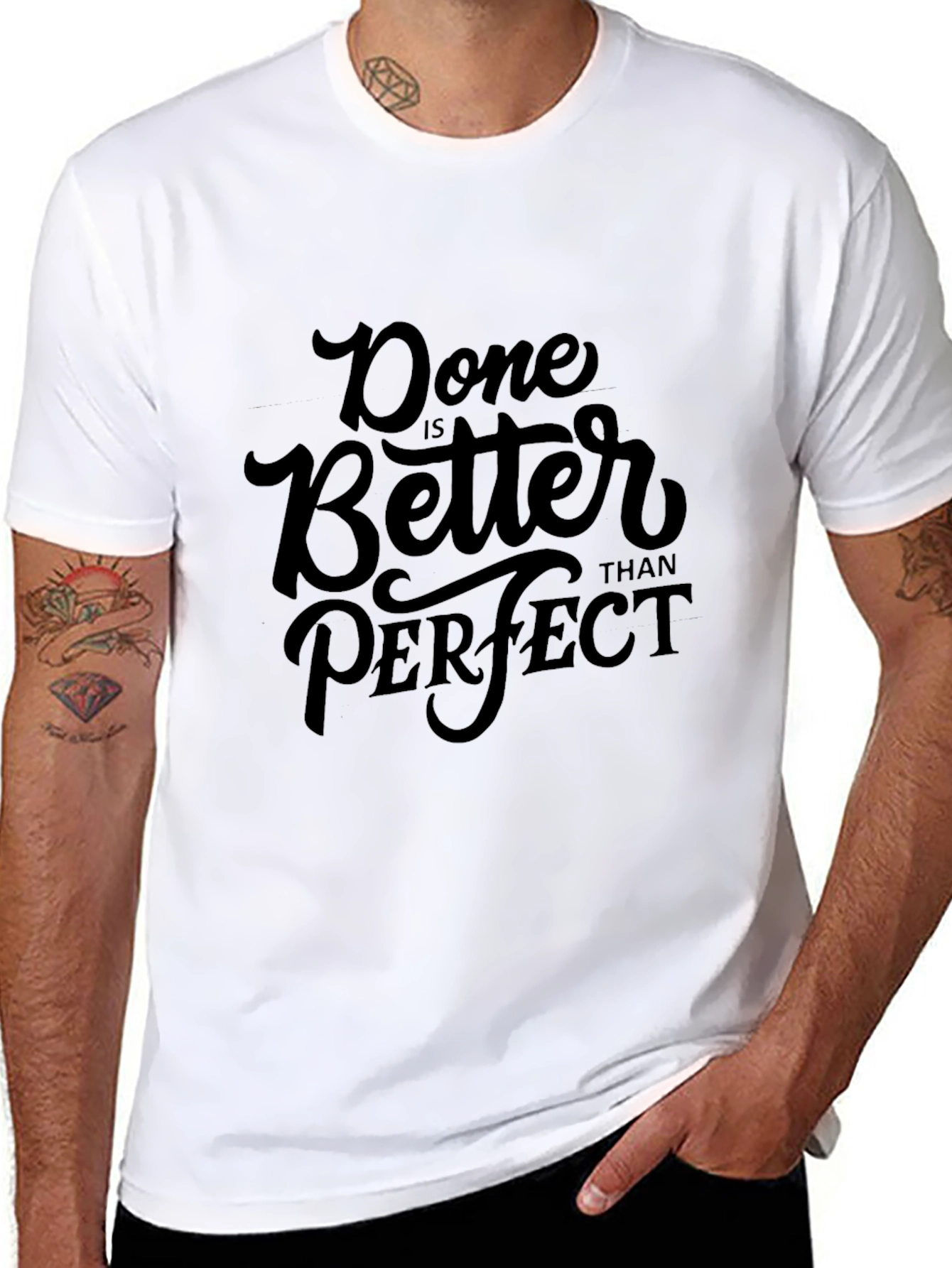Done is Better Than Perfect Black T-Shirt