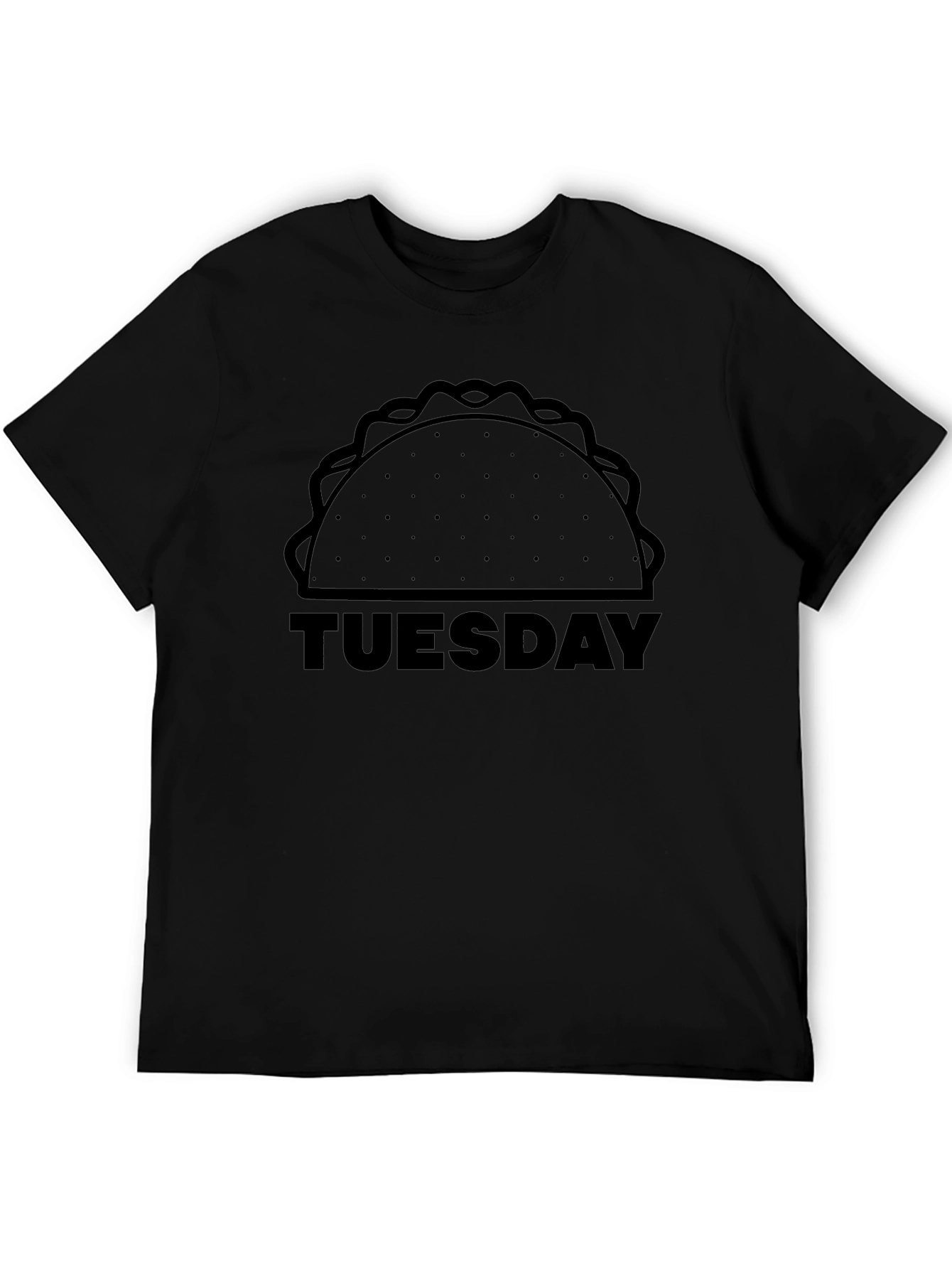 Taco Tuesday Graphic Tee - Mens Black T-Shirt