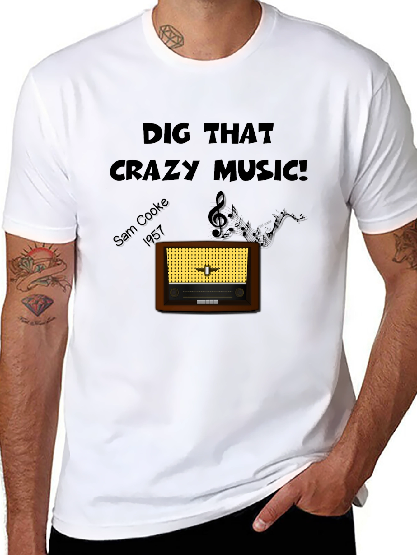 Retro Music T-Shirt - Dig That Crazy Music!