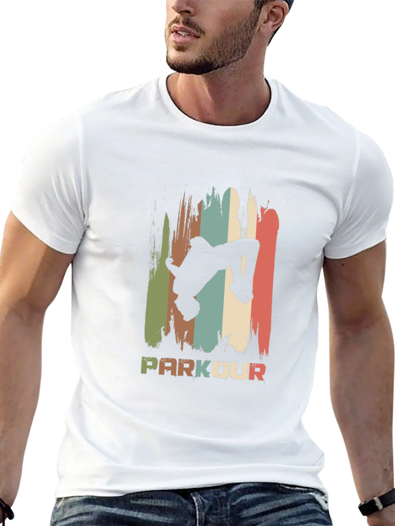 Parkour Retro Style Black T-Shirt