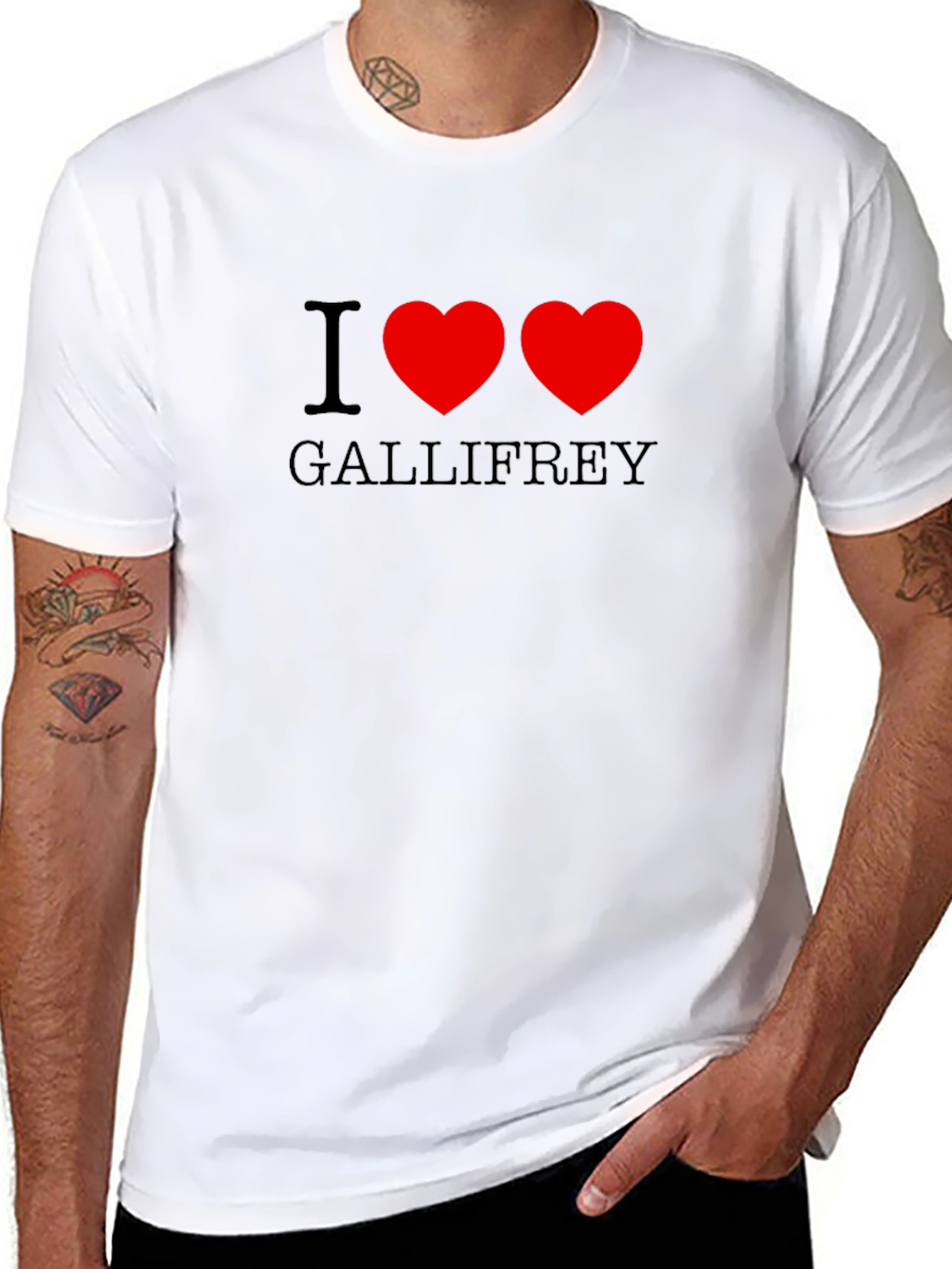 I Heart Gallifrey Black T-Shirt
