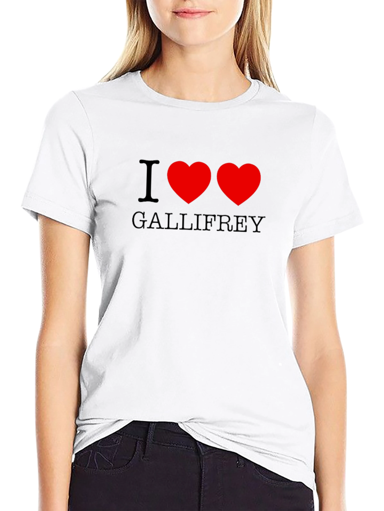 I Heart Gallifrey Black T-Shirt