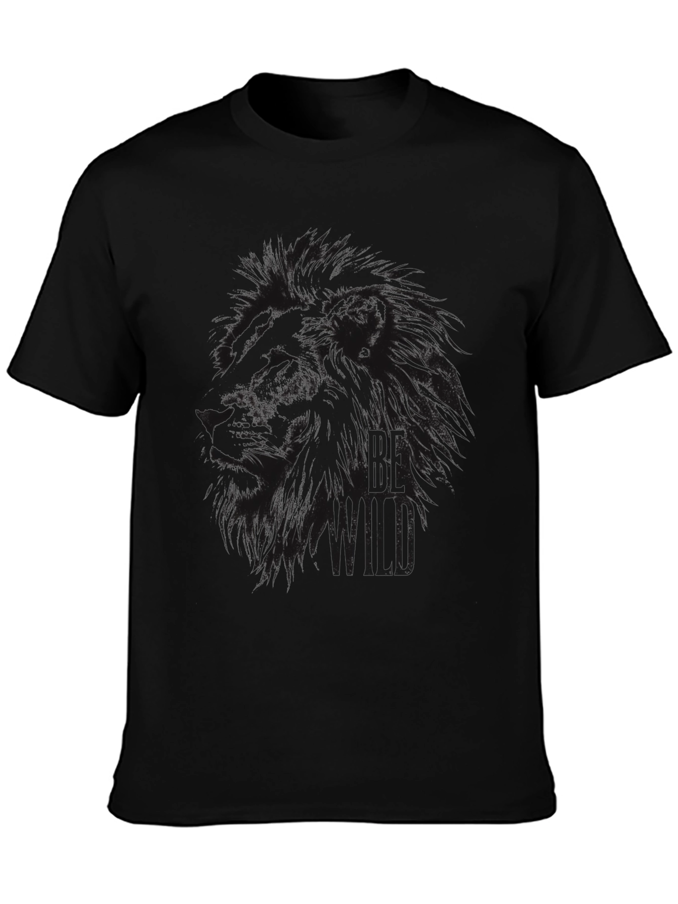 Black Lion Graphic Tee - Be Wild