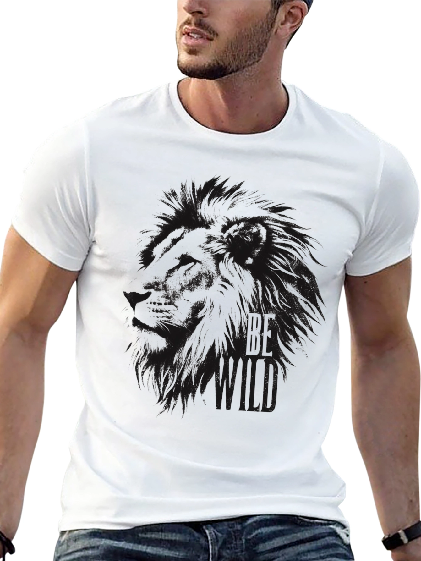 Black Lion Graphic Tee - Be Wild