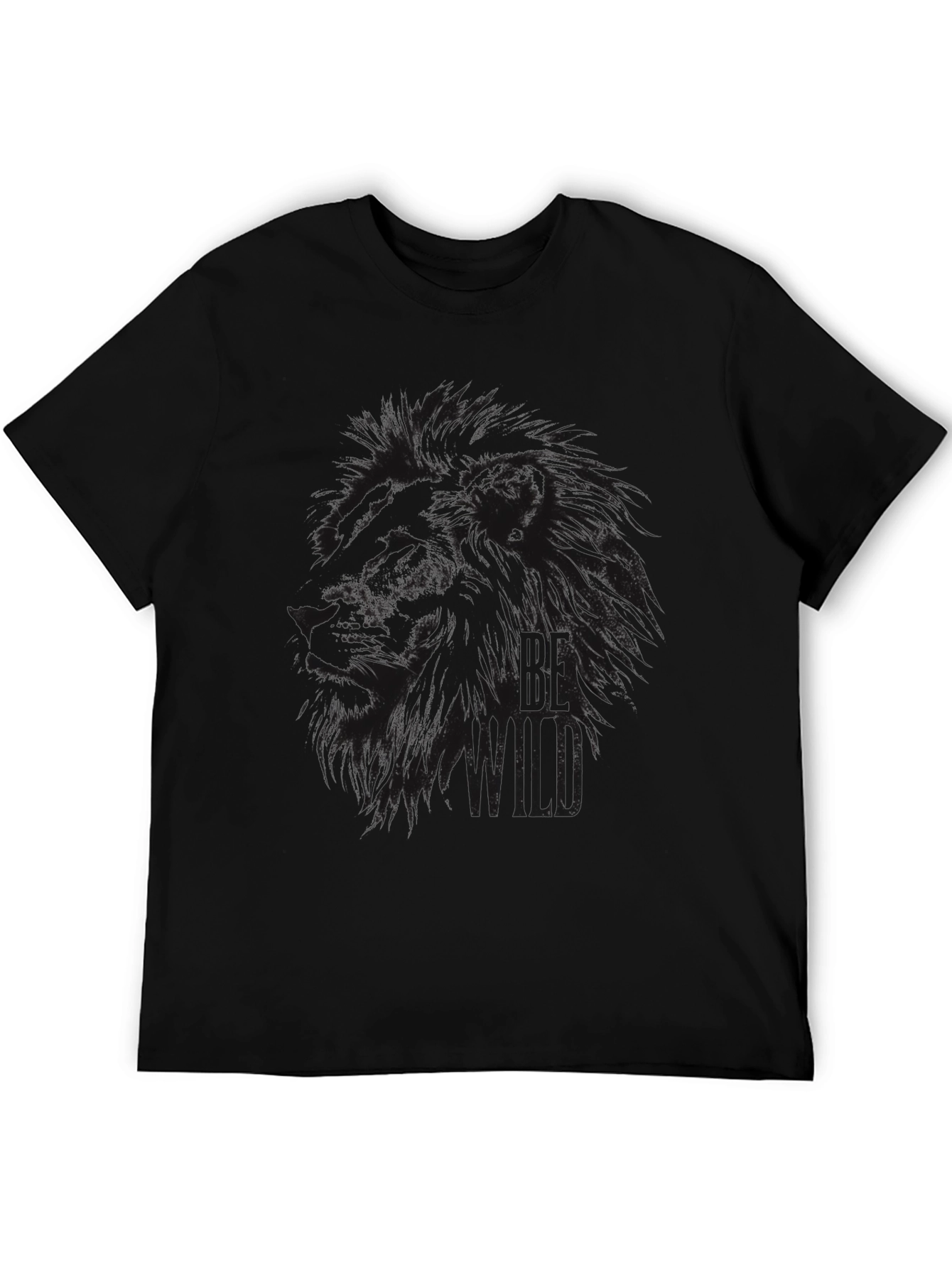 Black Lion Graphic Tee - Be Wild