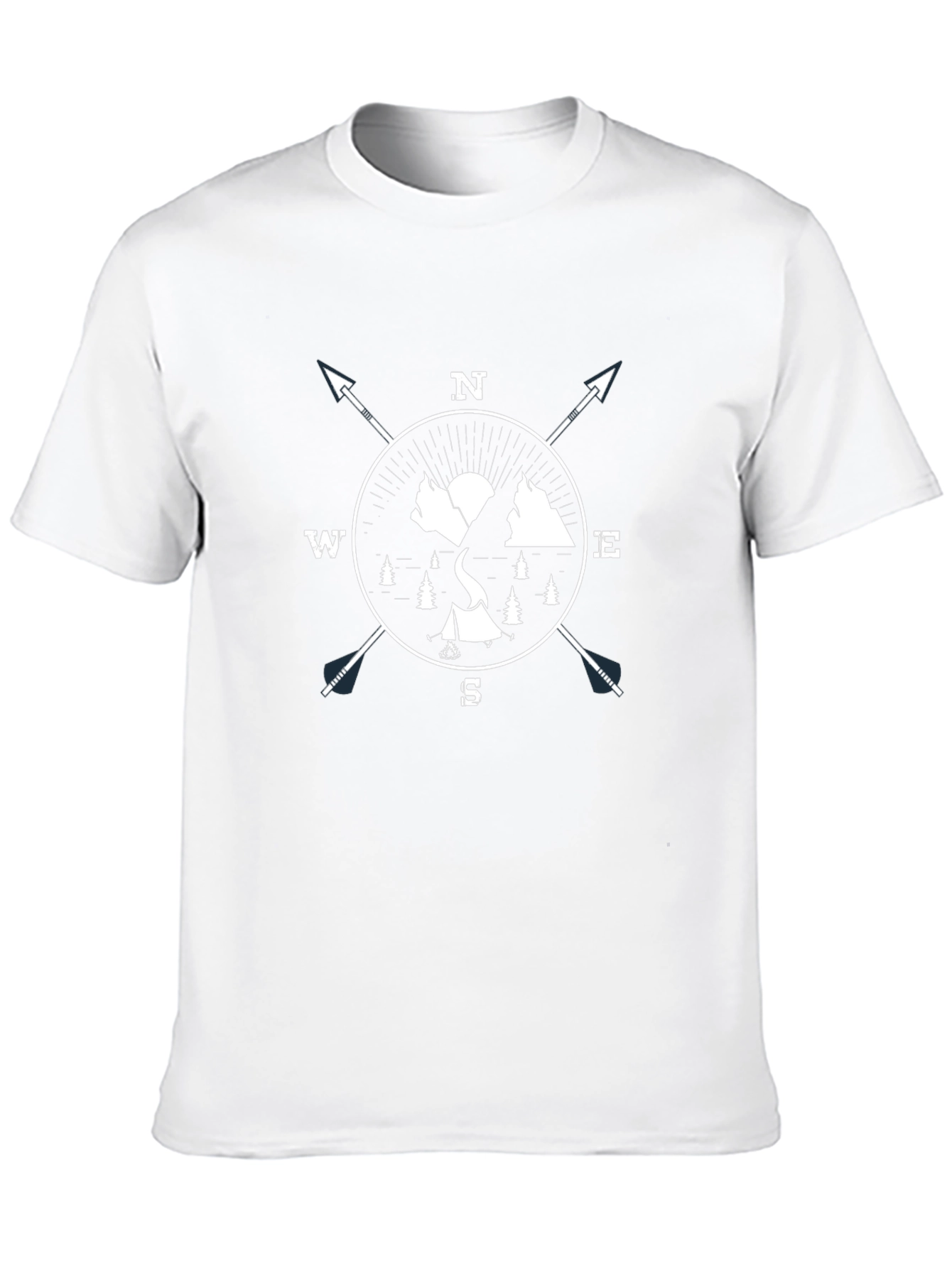 Adventure Compass Graphic Tee - Black