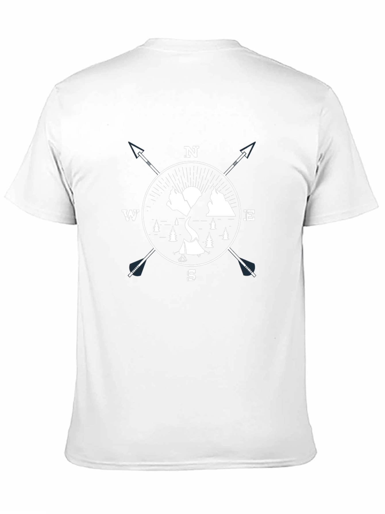 Adventure Compass Graphic Tee - Black