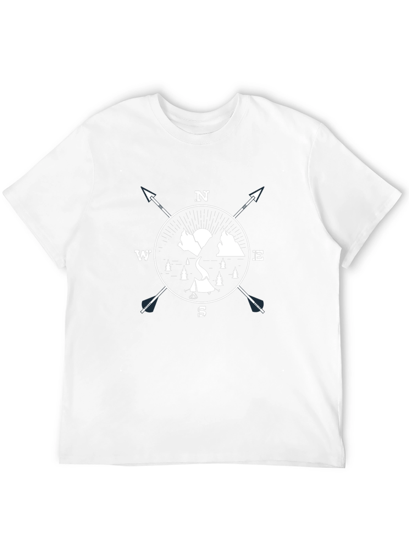 Adventure Compass Graphic Tee - Black