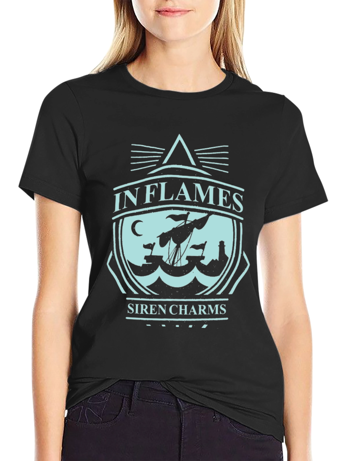 In Flames Siren Charms Black T-Shirt - Band Merch