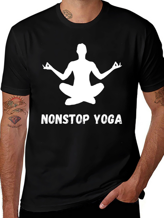 Nonstop Yoga Tee - Black Yoga Meditation T-Shirt